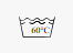 Maximum washing temperature: 60°C